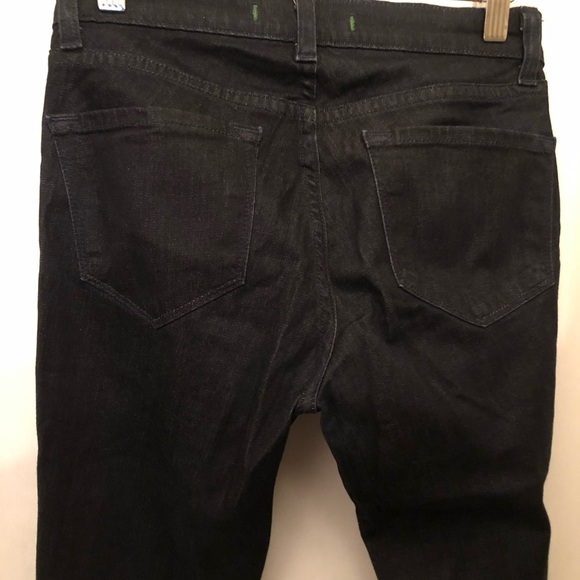 J Brand dark blue cropped/ capris with zipper. Style # 9703O216. Size 25. - Picture 3 of 8